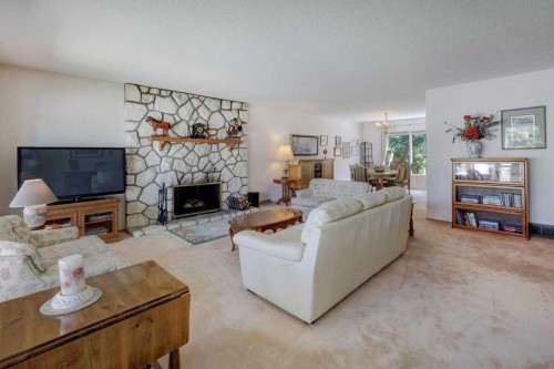 223 Willow Ridge Place Se, Calgary, AB - Indoor Photo Showing Living Room With Fireplace