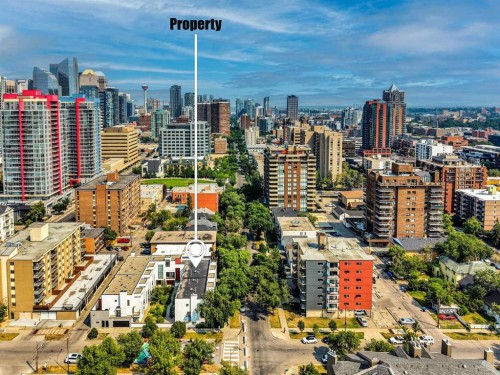 1042 13 Avenue Sw, Calgary, AB - Outdoor With View