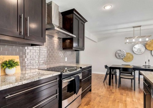 176 Mapleburn Drive Se, Calgary, AB - Indoor Photo Showing Kitchen With Upgraded Kitchen