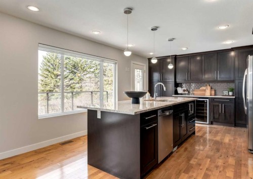 176 Mapleburn Drive Se, Calgary, AB - Indoor Photo Showing Kitchen With Upgraded Kitchen