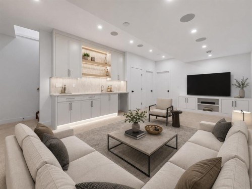4507 17 Street Sw, Calgary, AB - Indoor Photo Showing Living Room