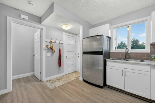3046 32A Avenue Se, Calgary, AB - Indoor Photo Showing Kitchen With Double Sink