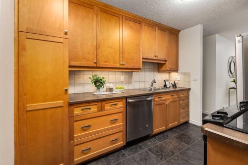 3-906 4 Avenue Nw, Calgary, AB - Indoor Photo Showing Kitchen With Double Sink