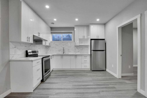 50 Saddlestone Place Ne, Calgary, AB - Indoor Photo Showing Kitchen With Stainless Steel Kitchen With Upgraded Kitchen