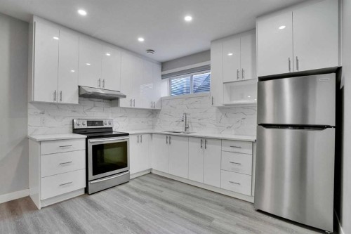 50 Saddlestone Place Ne, Calgary, AB - Indoor Photo Showing Kitchen With Stainless Steel Kitchen With Upgraded Kitchen