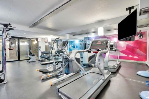 203-510 Edmonton Trail Ne, Calgary, AB - Indoor Photo Showing Gym Room