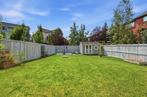 44 Cimarron Springs Circle, Okotoks, AB - Outdoor With Backyard