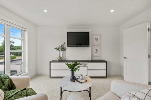 2412 28 Avenue Sw, Calgary, AB - Indoor Photo Showing Living Room