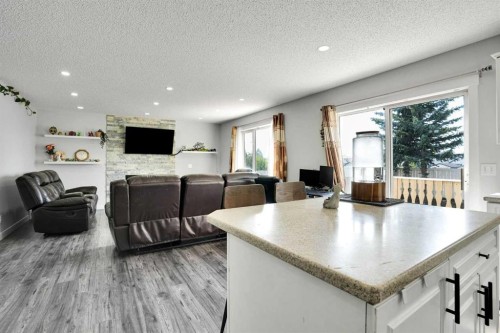 101 Douglas Ridge Circle Se, Calgary, AB - Indoor Photo Showing Living Room With Fireplace