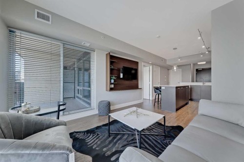 2304-930 6 Avenue Sw, Calgary, AB - Indoor Photo Showing Living Room