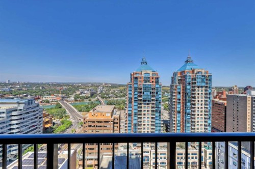 2304-930 6 Avenue Sw, Calgary, AB - Outdoor With Balcony With View