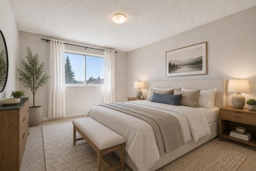 3624 Cedarille Drive Sw, Calgary, AB - Indoor Photo Showing Bedroom