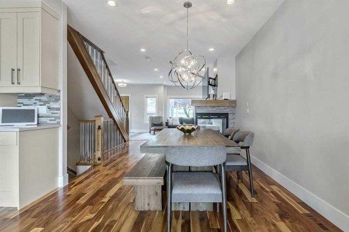 5013 23 Avenue Nw, Calgary, AB - Indoor With Fireplace