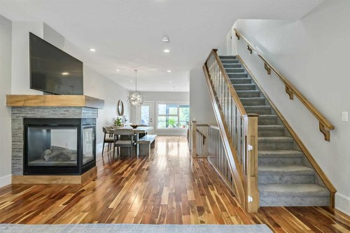 5013 23 Avenue Nw, Calgary, AB - Indoor With Fireplace