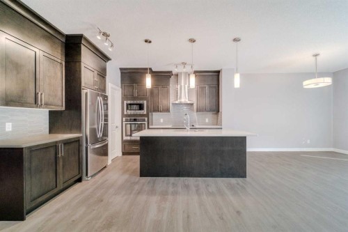 22 Sage Bluff Heights Nw, Calgary, AB - Indoor Photo Showing Kitchen With Upgraded Kitchen