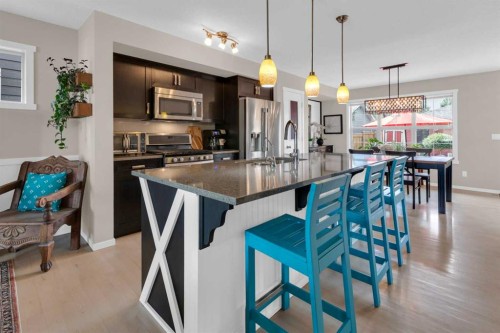 87 Marine Drive Se, Calgary, AB - Indoor Photo Showing Kitchen With Upgraded Kitchen