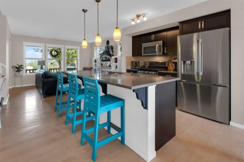 87 Marine Drive Se, Calgary, AB - Indoor Photo Showing Kitchen With Upgraded Kitchen