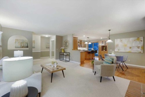 124 Oakmoor Place Sw, Calgary, AB - Indoor Photo Showing Living Room