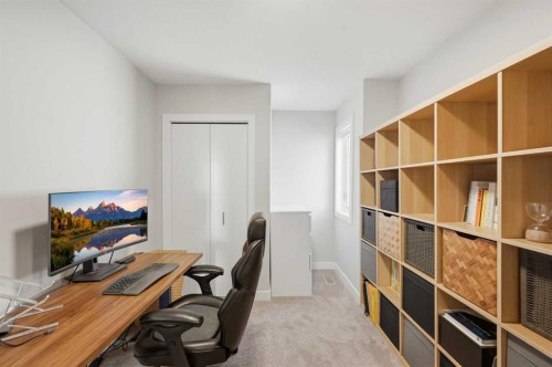 138 Homestead Boulevard Ne, Calgary, AB - Indoor Photo Showing Office