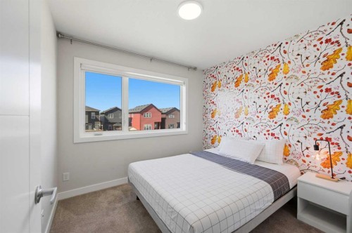 138 Homestead Boulevard Ne, Calgary, AB - Indoor Photo Showing Bedroom