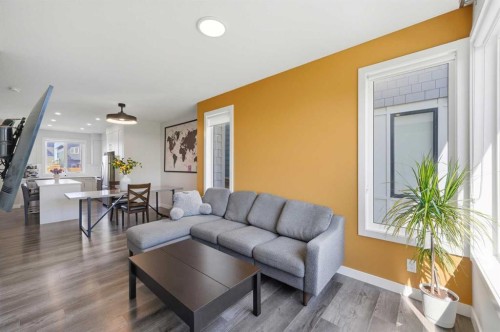 138 Homestead Boulevard Ne, Calgary, AB - Indoor Photo Showing Living Room