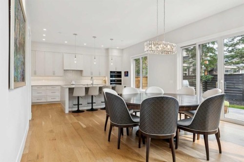 23 Elveden Park Sw, Calgary, AB - Indoor Photo Showing Dining Room