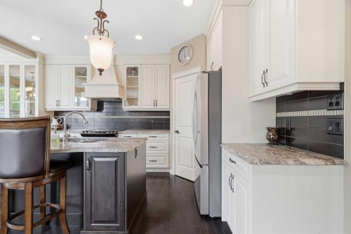 160 Brightoncrest Manor Se, Calgary, AB - Indoor Photo Showing Kitchen With Upgraded Kitchen