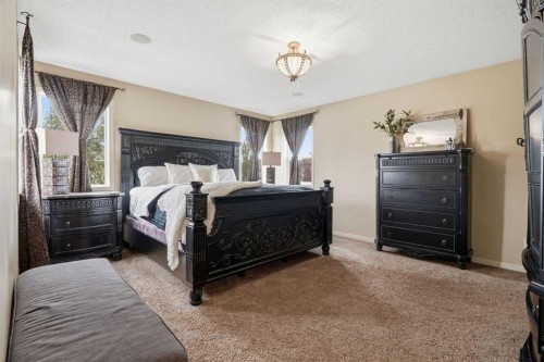 160 Brightoncrest Manor Se, Calgary, AB - Indoor Photo Showing Bedroom