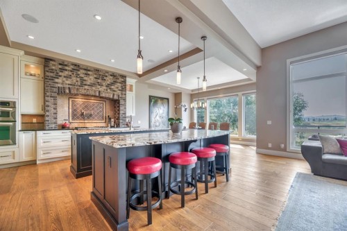 16 Heaver Gate, Rural Foothills County, AB - Indoor Photo Showing Kitchen With Upgraded Kitchen