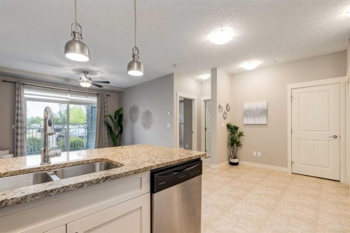 3109-522 Cranford Drive Se, Calgary, AB - Indoor Photo Showing Kitchen With Double Sink