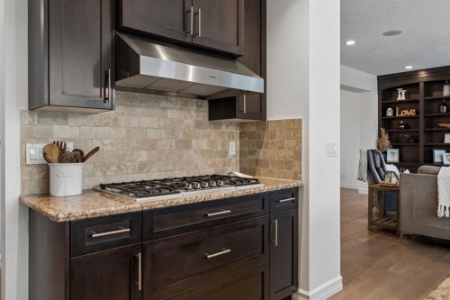 46 Aspenshire Place Sw, Calgary, AB - Indoor Photo Showing Kitchen With Upgraded Kitchen
