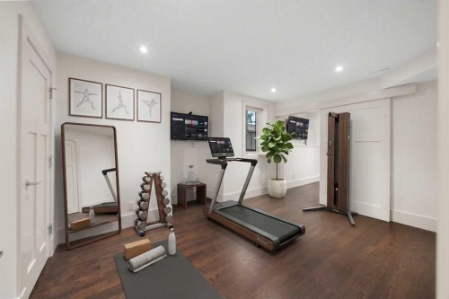 2724 Signal Ridge View Sw, Calgary, AB - Indoor Photo Showing Gym Room