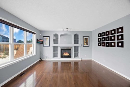 283 Taralake Landing Ne, Calgary, AB - Indoor With Fireplace
