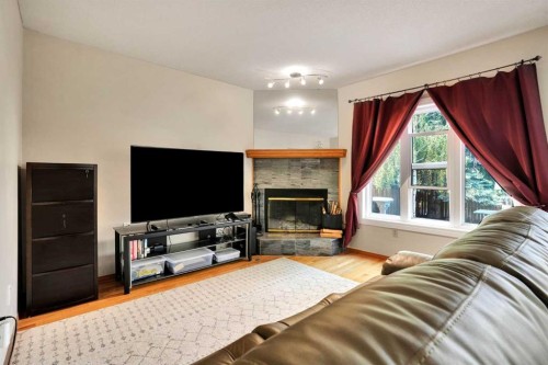 16 Sun Harbour Crescent Se, Calgary, AB - Indoor Photo Showing Living Room With Fireplace