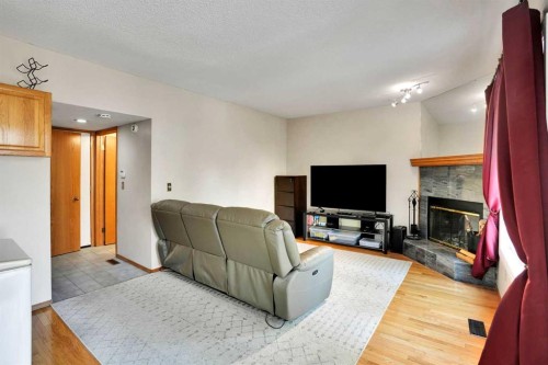 16 Sun Harbour Crescent Se, Calgary, AB - Indoor Photo Showing Living Room With Fireplace