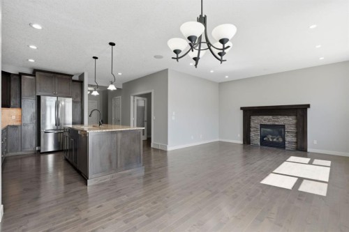 7 Copperleaf Terrace Se, Calgary, AB - Indoor With Fireplace