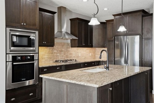 7 Copperleaf Terrace Se, Calgary, AB - Indoor Photo Showing Kitchen With Stainless Steel Kitchen With Upgraded Kitchen