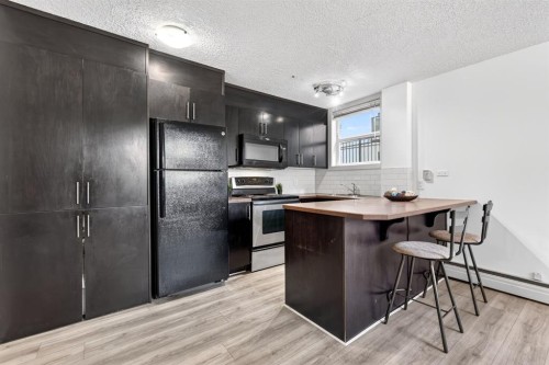 103-1333 13 Avenue Sw, Calgary, AB - Indoor Photo Showing Kitchen