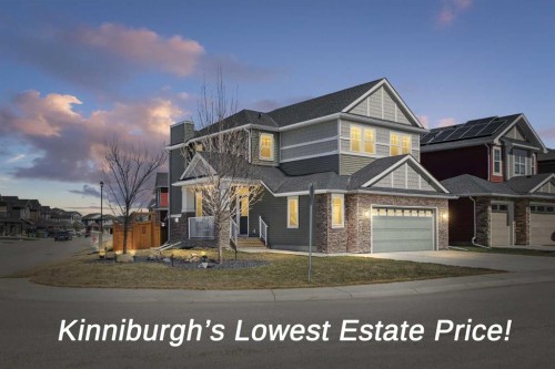 100 Kinniburgh Gardens, Chestermere, AB -  With Facade