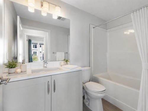 202-150 Shawnee Square Sw, Calgary, AB - Indoor Photo Showing Bathroom