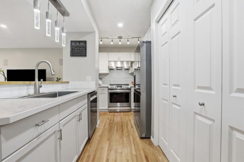 450 Elgin Way Se, Calgary, AB - Indoor Photo Showing Kitchen With Upgraded Kitchen