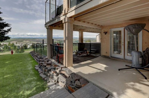 321 Gleneagles View, Cochrane, AB - Outdoor With Deck Patio Veranda With Exterior