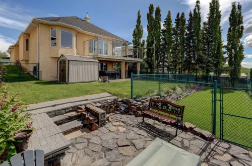 321 Gleneagles View, Cochrane, AB - Outdoor With Deck Patio Veranda