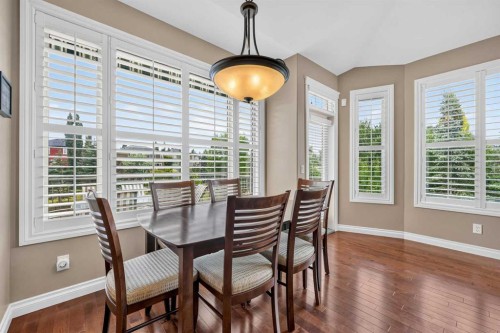 66 Evercreek Bluffs View Sw, Calgary, AB - Indoor Photo Showing Dining Room