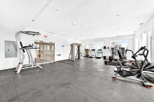 1204-901 10 Avenue Sw, Calgary, AB - Indoor Photo Showing Gym Room