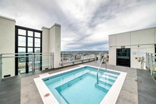 1204-901 10 Avenue Sw, Calgary, AB - Outdoor With In Ground Pool
