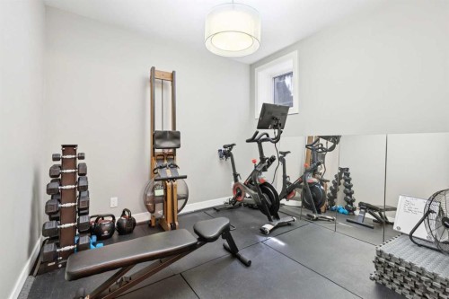 2-1713 36 Avenue Sw, Calgary, AB - Indoor Photo Showing Gym Room