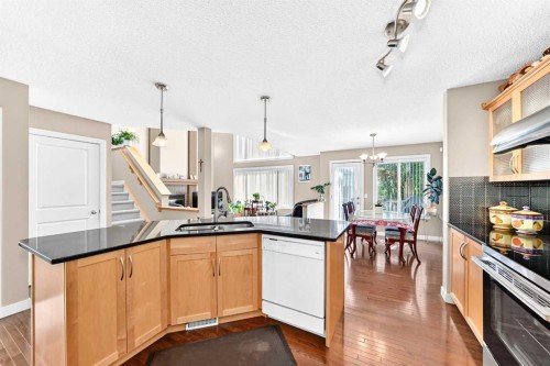 505 Kincora Bay Nw, Calgary, AB - Indoor Photo Showing Kitchen With Double Sink With Upgraded Kitchen