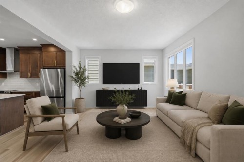 199 Carringham Road Nw, Calgary, AB - Indoor Photo Showing Living Room