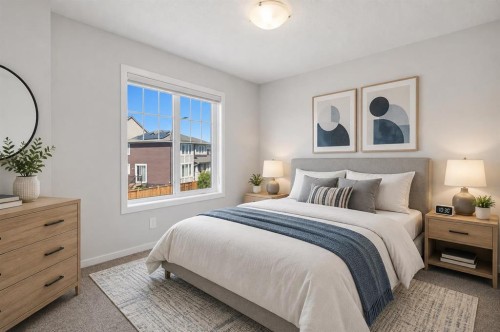199 Carringham Road Nw, Calgary, AB - Indoor Photo Showing Bedroom